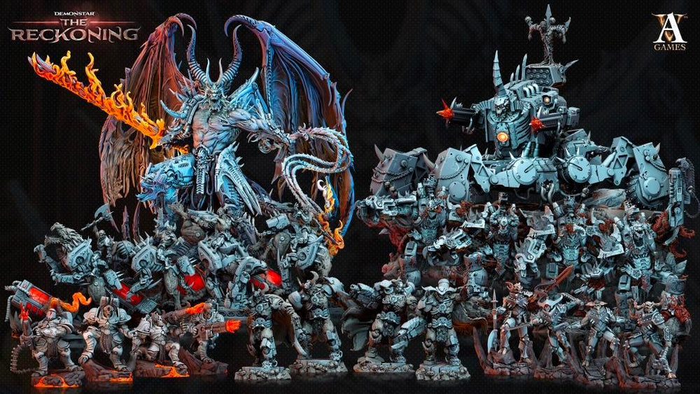 3D Printed Archvillain Games Armari Druraka Riders Demonstar - The Reckoning 28 32mm D&D (Online Only)