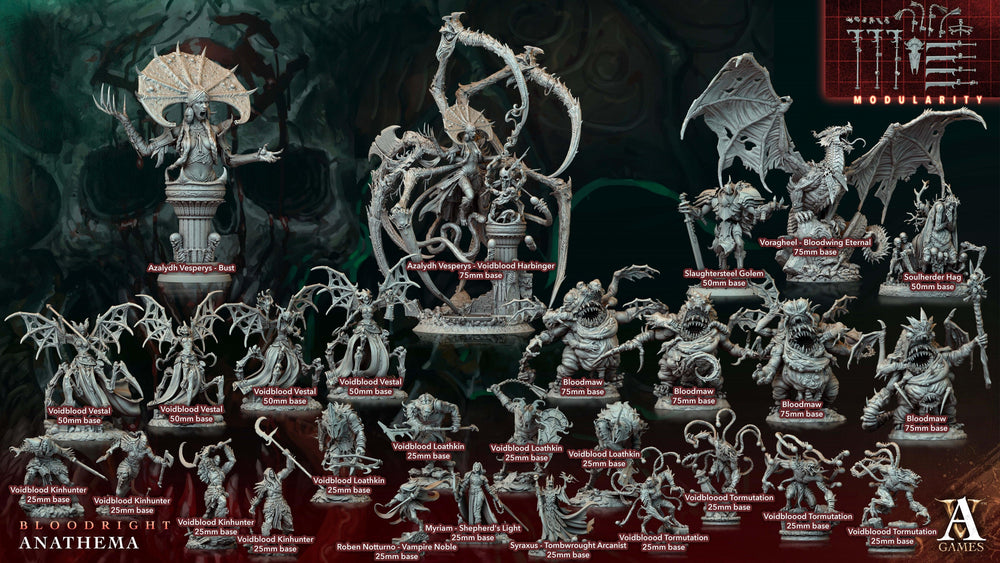 3D Printed Archvillain Games Azalydh Vesperys - Bust Bloodright - Anathema 28 32mm D&D (Online Only)