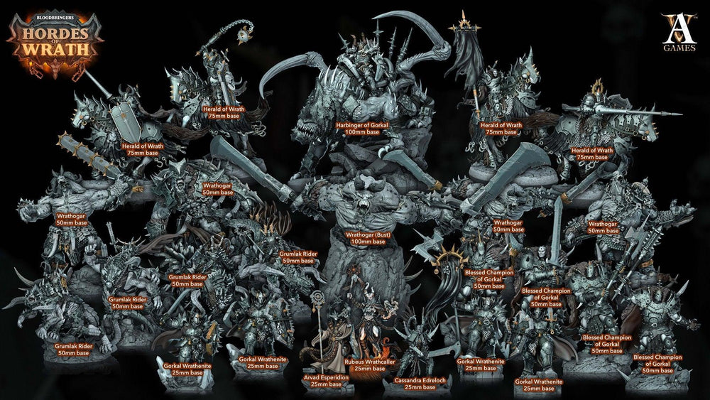 3D Printed Archvillain Games Bloodbringers - Hordes of Wrath Wrathogar 28 32mm D&D (Online Only)