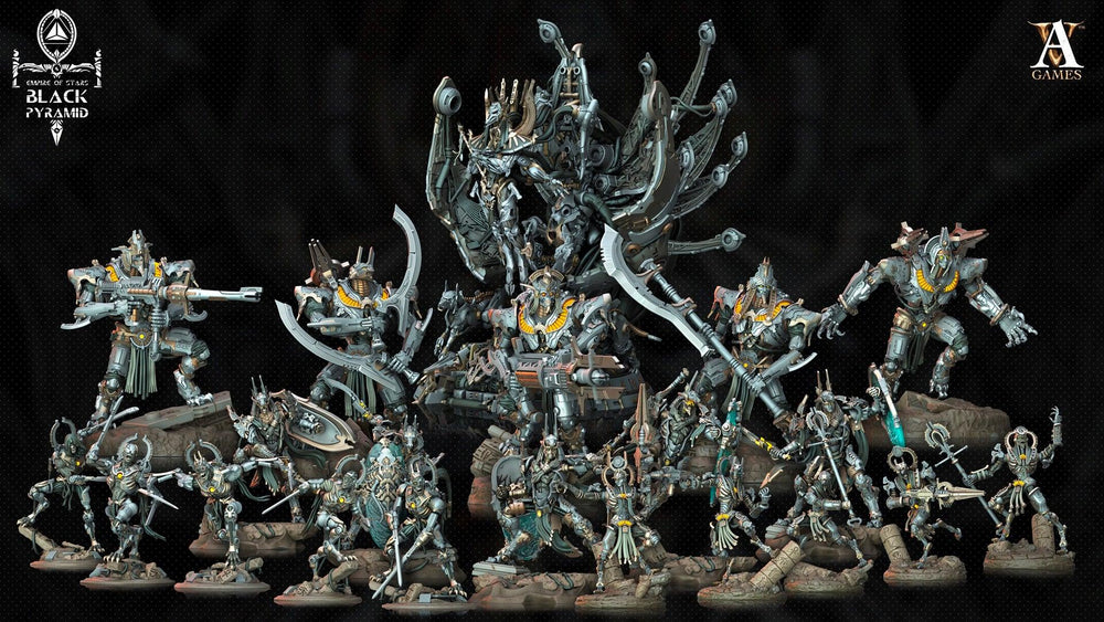 3D Printed Archvillain Games Empire of Stars - Black Pyramid Keteph Knumhar 28 32mm D&D (Online Only)