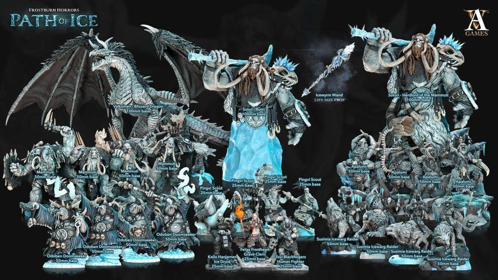 3D Printed Archvillain Games Felga Frostheart - Grave Cleric Society Vol. XVIII 28 32mm D&D (Online Only)