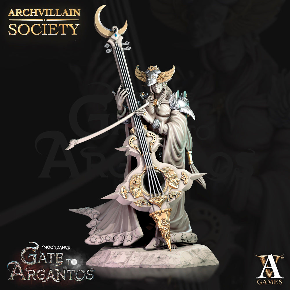 3D Printed Archvillain Games Merindel Silvercloud - Moontouched Bard Moondance - Gate to Argantos 28 32mm D&D (Online Only)
