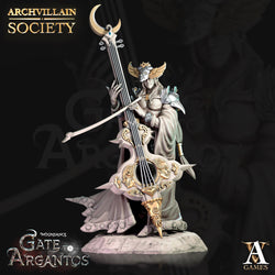 3D Printed Archvillain Games Merindel Silvercloud - Moontouched Bard Moondance - Gate to Argantos 28 32mm D&D (Online Only)