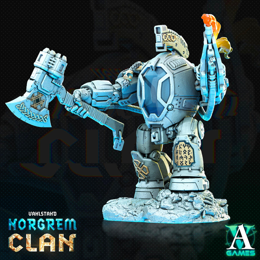 3D Printed Archvillain Games Norgrem Ironclads Vahlstahd - Norgrem Clan 28 32mm D&D (Online Only)