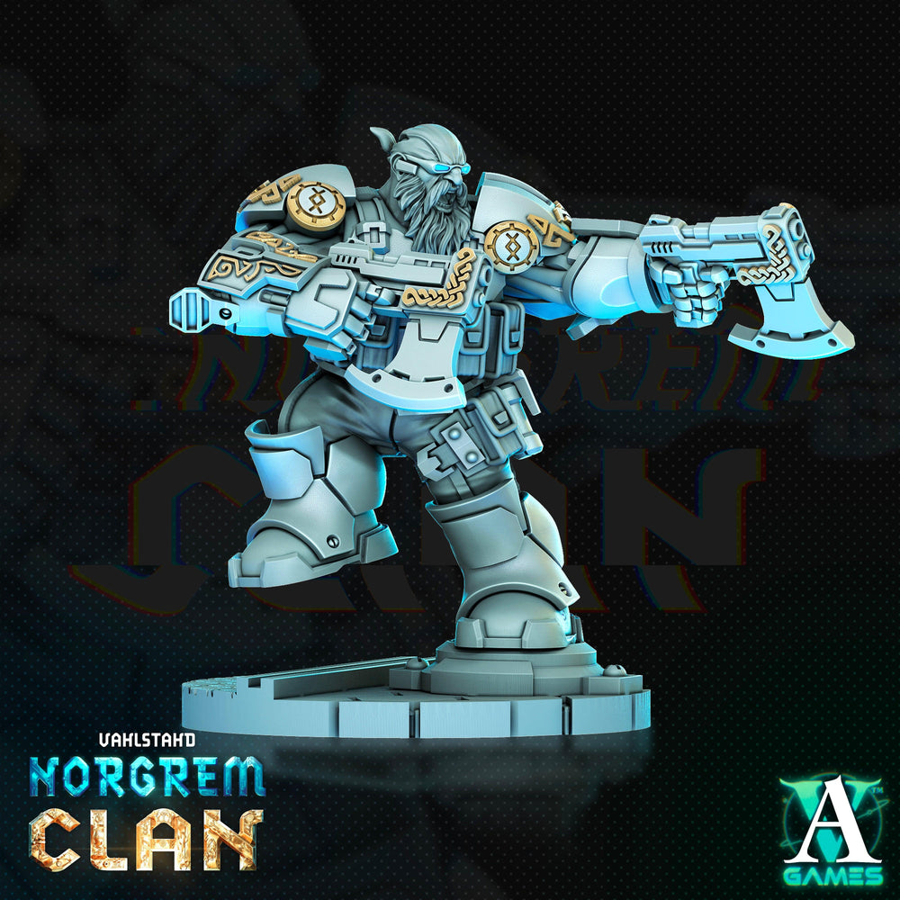 3D Printed Archvillain Games Norgrem Raiders Vahlstahd - Norgrem Clan 28 32mm D&D (Online Only)