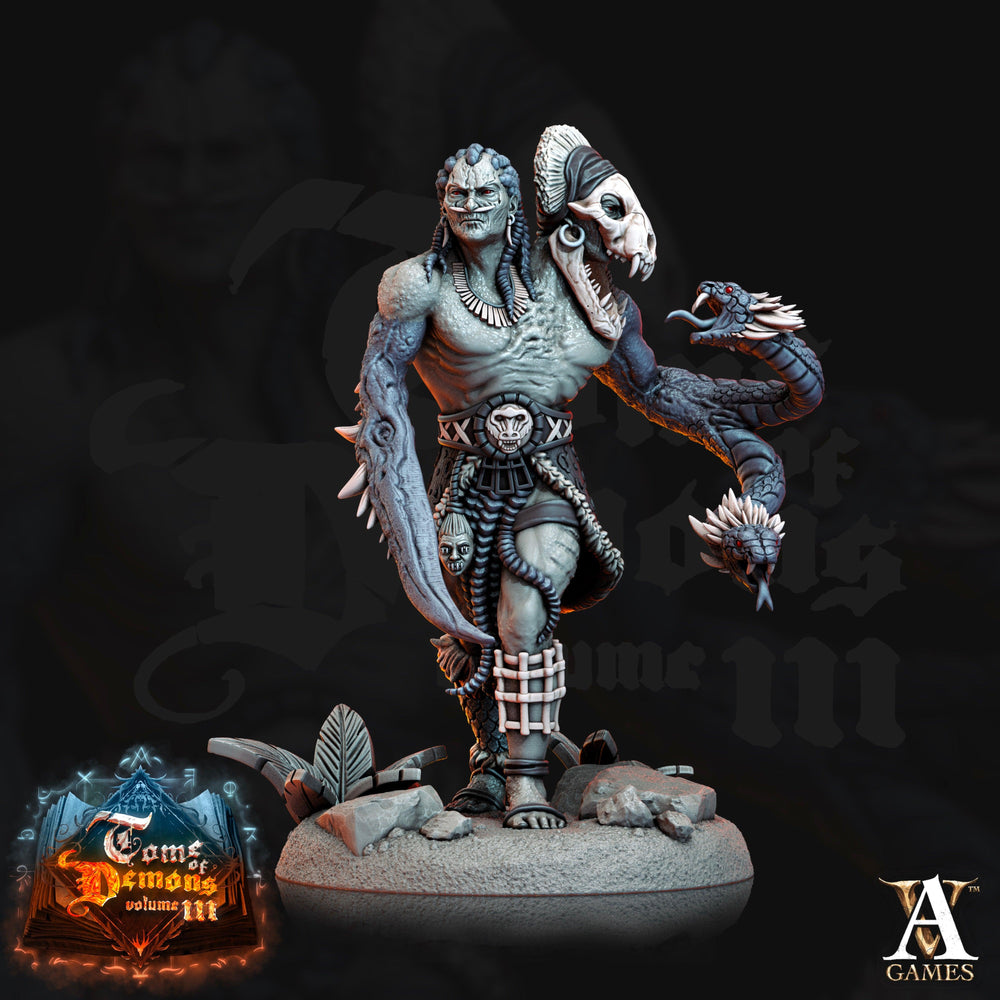 3D Printed Archvillain Games Qyintakla Corrupted Hunters Tome of Demons 28 32mm D&D (Online Only)