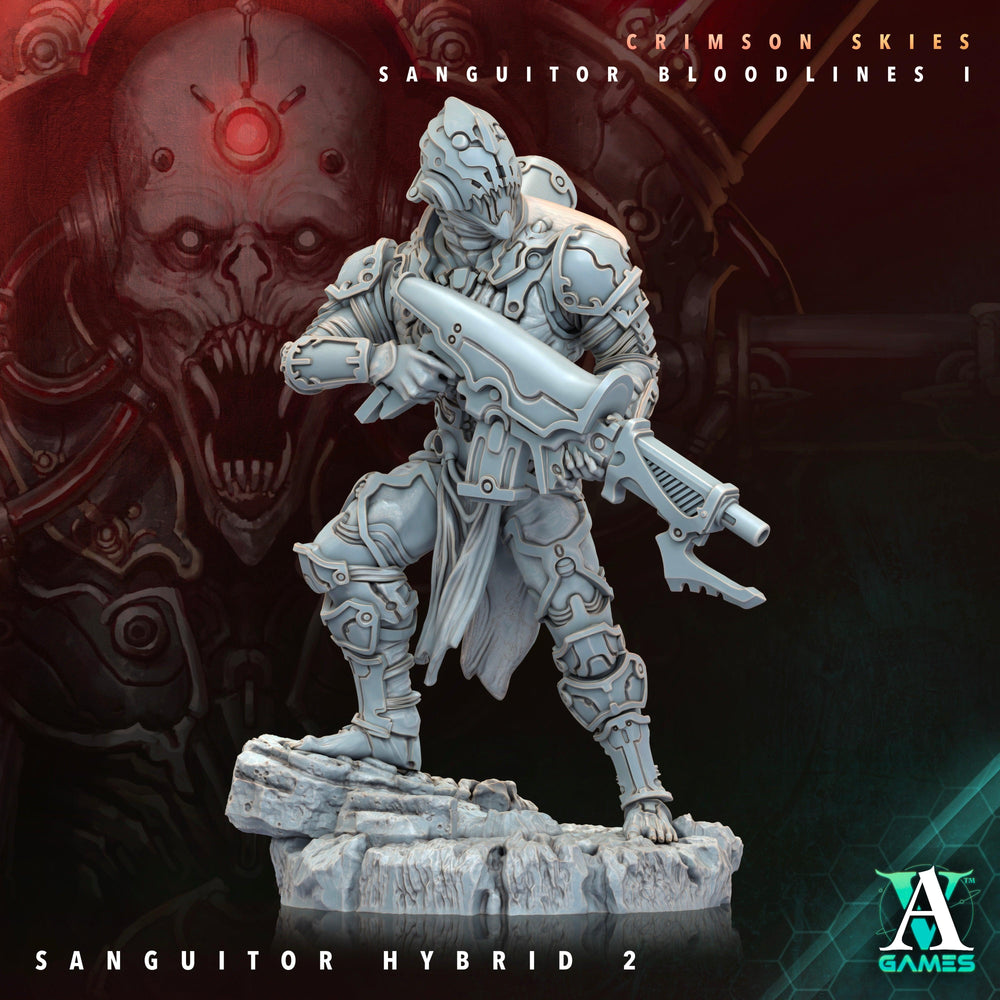 3D Printed Archvillain Games Sanguitor Hybrids Crimson Skies - Sanguitor Bloodlines Bloodright - Anathema 28 32mm D&D (Online Only)