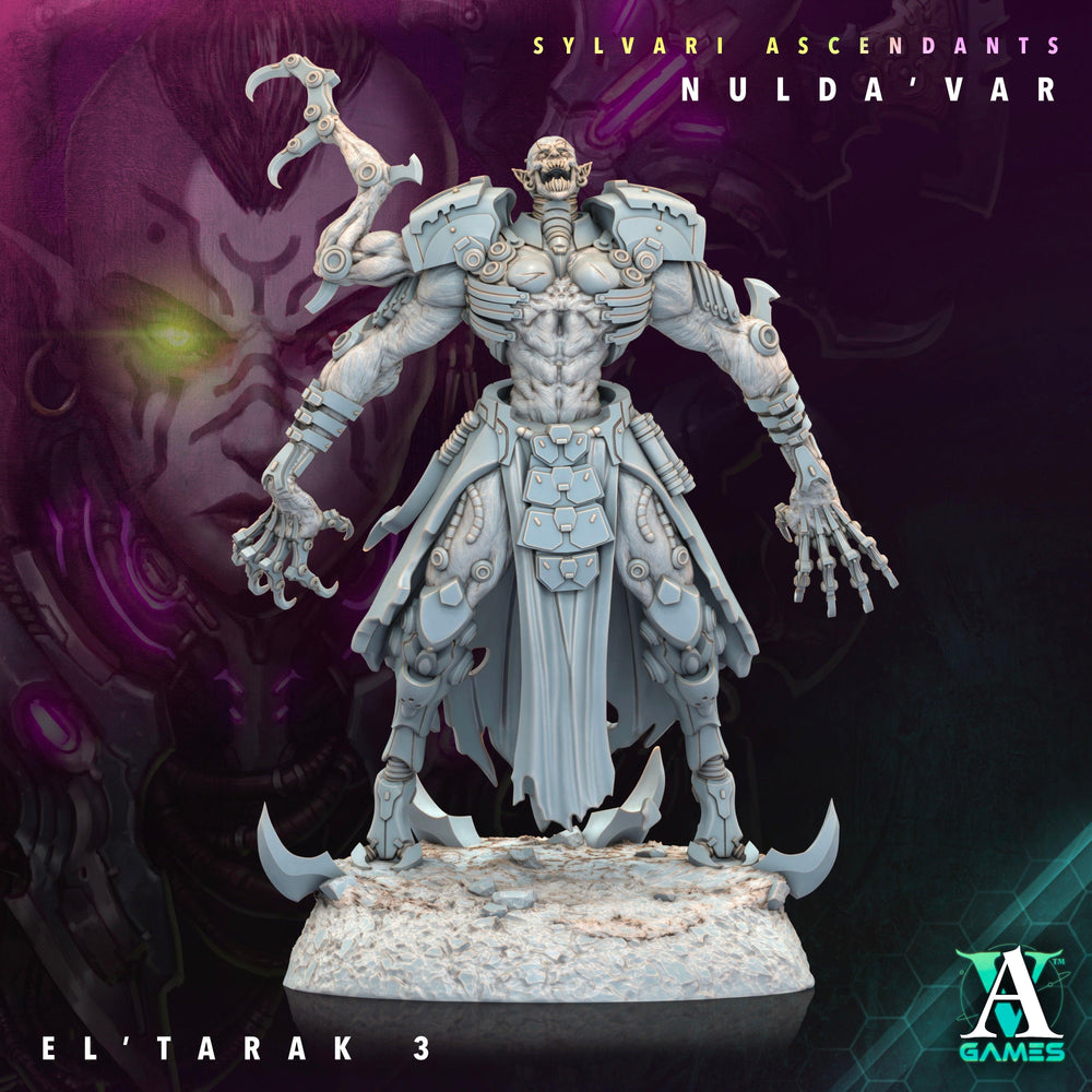 3D Printed Archvillain Games Sylvari Ascendants - Nulda Var El Tarak 28 32mm D&D (Online Only)