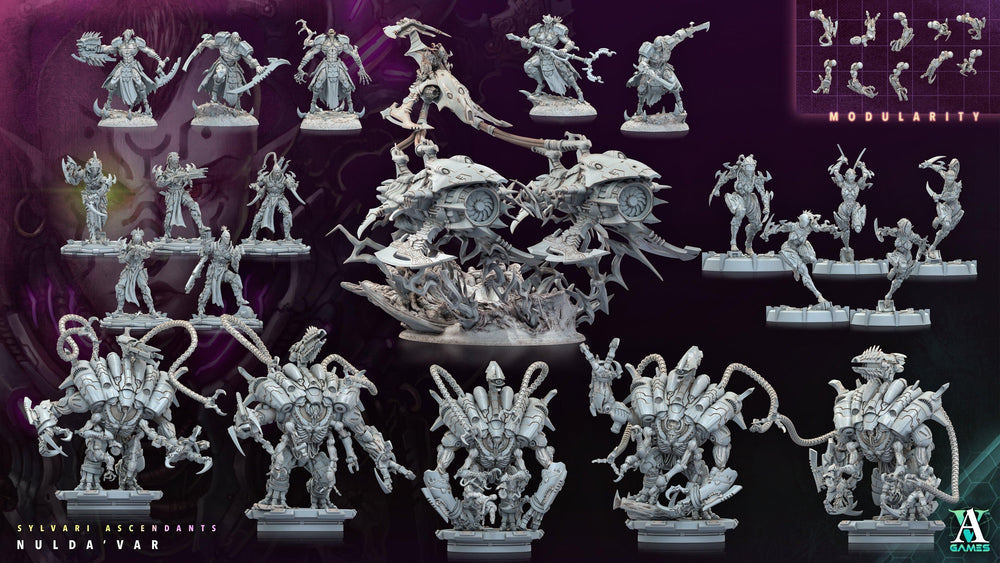 3D Printed Archvillain Games Sylvari Ascendants - Nulda Var Nulda Var Howler 28 32mm D&D (Online Only)
