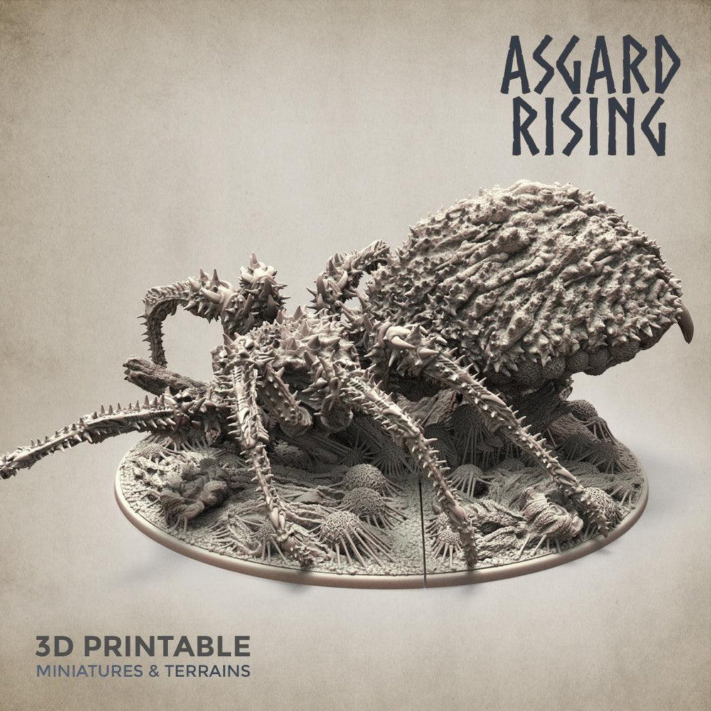 3D Printed Asgard Rising Ancient Spider Queen with Palanquin 32mm D&D (Online Only)