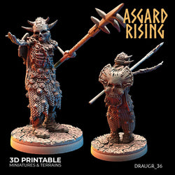 3D Printed Asgard Rising Draugr Phalanx Modular Set 28 32 mm Wargaming DnD (Online Only)