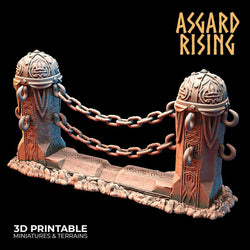 3D Printed Asgard Rising Dwarf Mountain Pass Fortress Entrance 28mm - 32mm (Online Only)