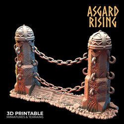 3D Printed Asgard Rising Dwarf Mountain Pass Fortress Entrance 28mm - 32mm (Online Only)