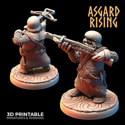 3D Printed Asgard Rising Dwarves Crossbow Chain Mail Set 28mm - 32mm (Online Only)