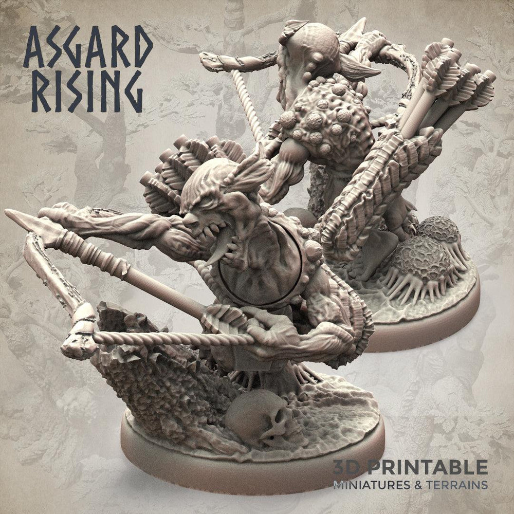 3D Printed Asgard Rising Forest Goblins Ranged Set 28mm - 32mm Ragnarok D&D (Online Only)