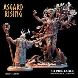 3D Printed Asgard Rising Forest Mother 28 32 mm Wargaming DnD (Online Only)