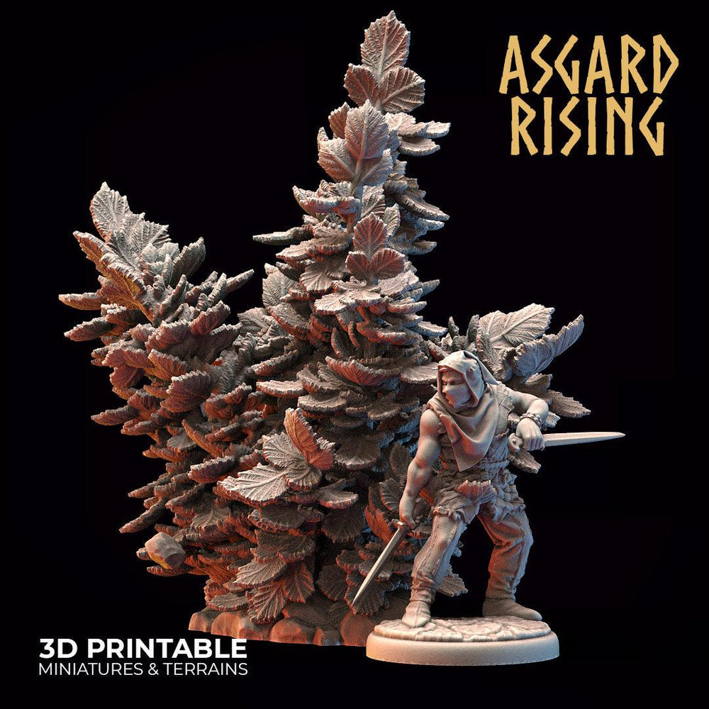 3D Printed Asgard Rising Hazel Bush Set 28 - 32mm Ragnarok D&D (Online Only)