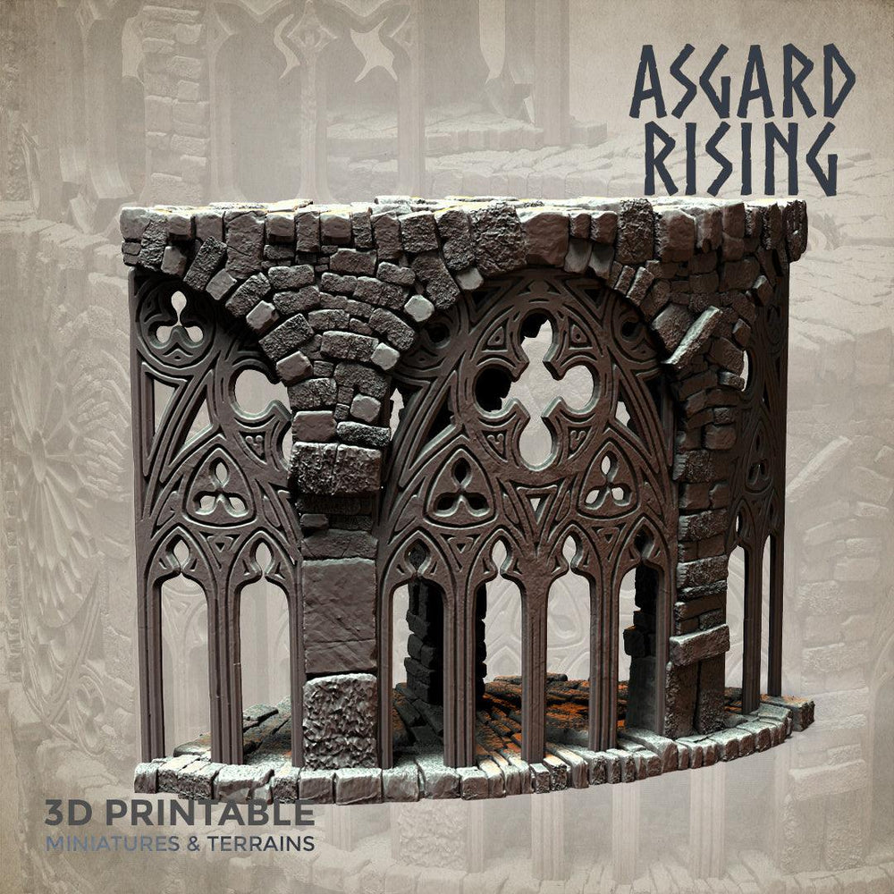 3D Printed Asgard Rising Stone Construction Ruins Modular Set 28mm - 32mm Ragnarok D&D (Online Only)