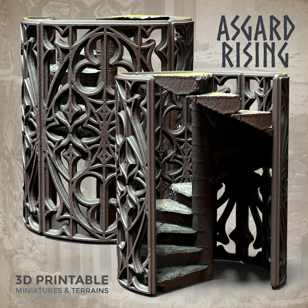 3D Printed Asgard Rising Stone Construction Ruins Modular Set 28mm - 32mm Ragnarok D&D (Online Only)