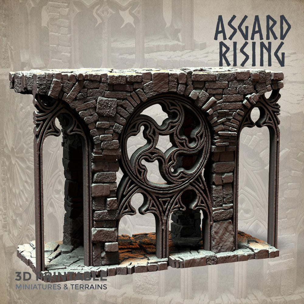 3D Printed Asgard Rising Stone Construction Ruins Modular Set 28mm - 32mm Ragnarok D&D (Online Only)