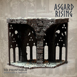 3D Printed Asgard Rising Stone Construction Ruins Modular Set 28mm - 32mm Ragnarok D&D (Online Only)