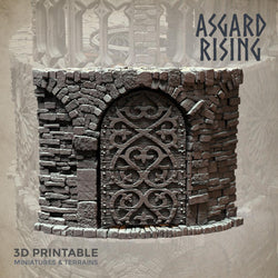 3D Printed Asgard Rising Stone Construction Ruins Modular Set 28mm - 32mm Ragnarok D&D (Online Only)