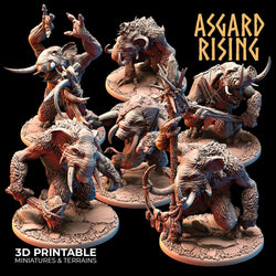 3D Printed Asgard Rising Tundra Trolls Set 28 32mm Ragnarok D&D (Online Only)