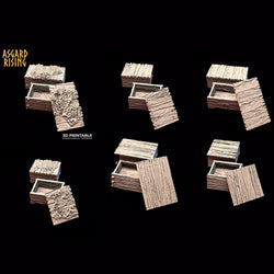 3D Printed Asgard Rising Viking Moutain Hideout Modular Set 28mm - 32mm (Online Only)