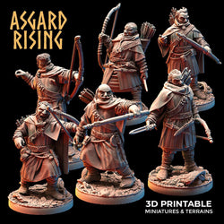 3D Printed Asgard Rising Viking Rangers 28 32 mm Wargaming DnD (Online Only)