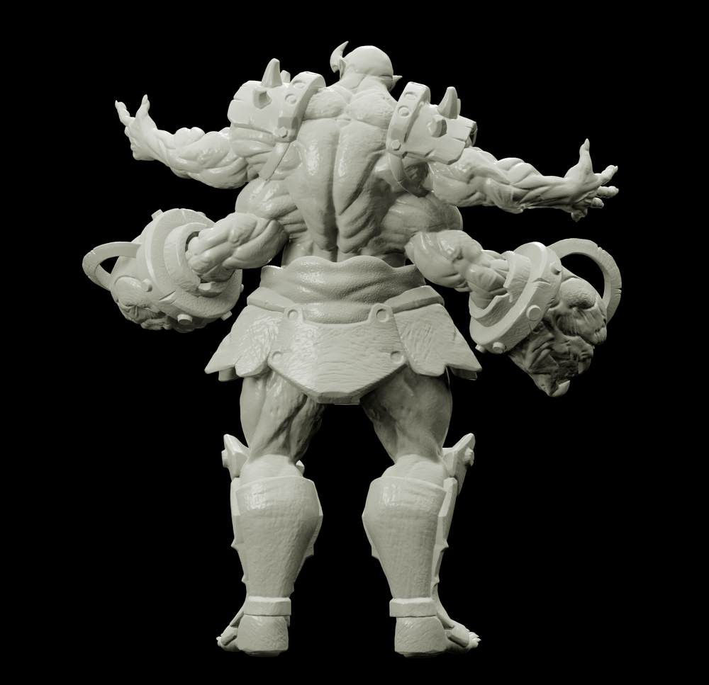 3D Printed Bestiary Vol. 4 Nafarrate - Al'Goleth Demon Fiend 32mm Ragnarok D&D (Online Only)