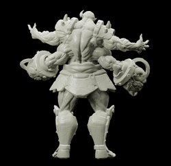 3D Printed Bestiary Vol. 4 Nafarrate - Al'Goleth Demon Fiend 32mm Ragnarok D&D (Online Only)