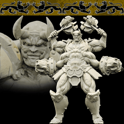 3D Printed Bestiary Vol. 4 Nafarrate - Al'Goleth Demon Fiend 32mm Ragnarok D&D (Online Only)