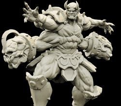 3D Printed Bestiary Vol. 4 Nafarrate - Al'Goleth Demon Fiend 32mm Ragnarok D&D (Online Only)