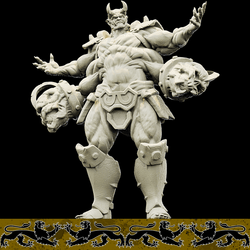 3D Printed Bestiary Vol. 4 Nafarrate - Al'Goleth Demon Fiend 32mm Ragnarok D&D (Online Only)
