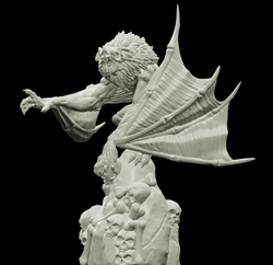 3D Printed Bestiary Vol. 4 Nafarrate - Camazotz Demon Fiend 32mm Ragnarok D&D (Online Only)