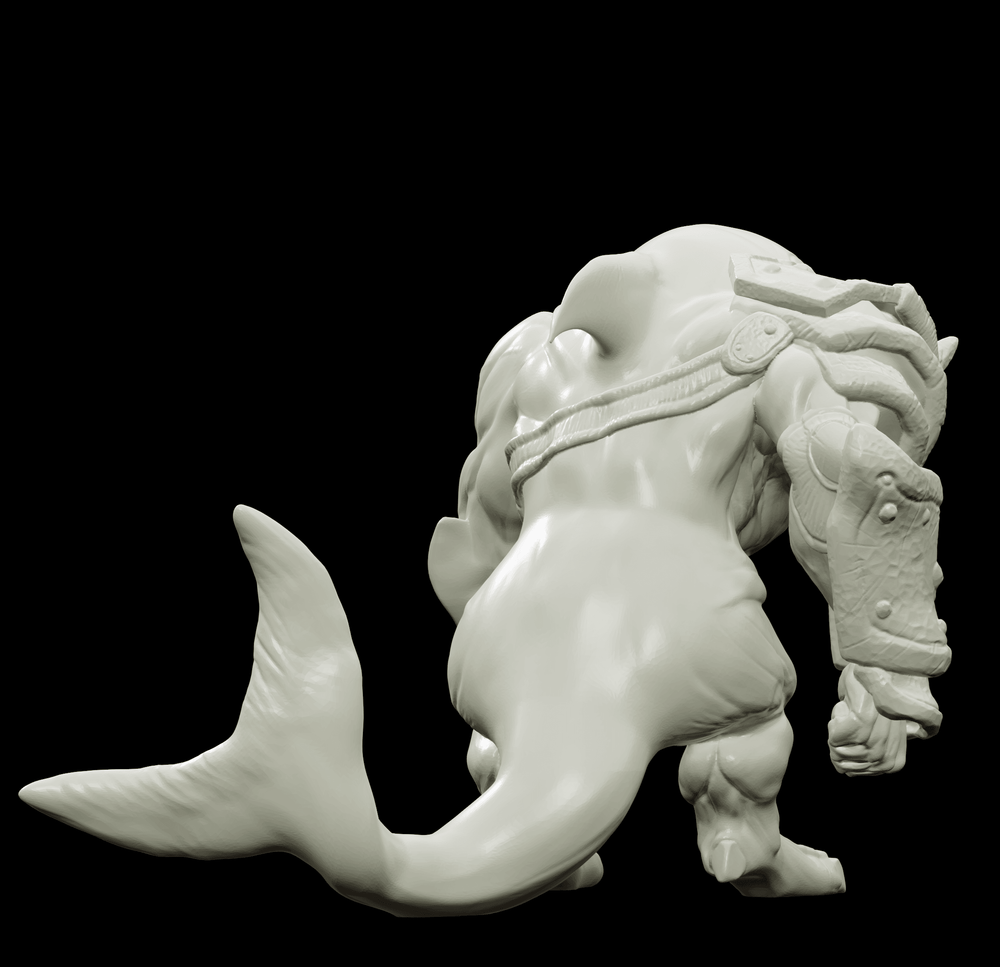 3D Printed Bestiary Vol. 4 Nafarrate - Jikax Killer Whale 32mm Ragnarok D&D (Online Only)