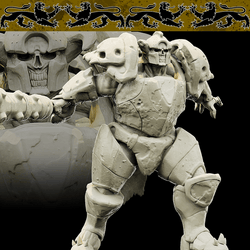 3D Printed Bestiary Vol. 4 Nafarrate - Juggernaut 32mm Ragnarok D&D (Online Only)