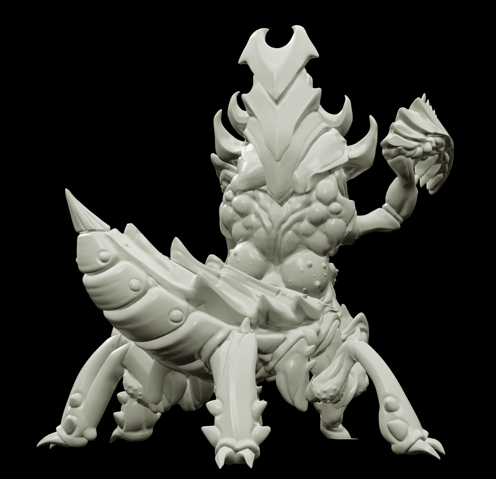 3D Printed Bestiary Vol. 4 Nafarrate - Khepri Demon Fiend 32mm Ragnarok D&D (Online Only)