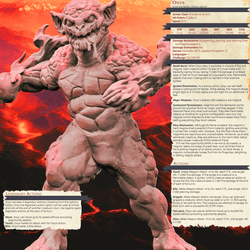 3D Printed Bestiary Vol. 4 Nafarrate - Onyx Elemental 32mm Ragnarok D&D (Online Only)