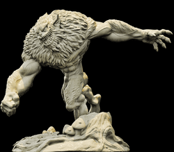 3D Printed Bestiary Vol. 4 Nafarrate - Quathar Fiend 32mm Ragnarok D&D (Online Only)