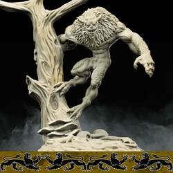 3D Printed Bestiary Vol. 4 Nafarrate - Quathar Fiend 32mm Ragnarok D&D (Online Only)