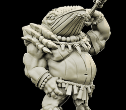 3D Printed Bestiary Vol. 4 Nafarrate - Xjemi Whale Warrior 32mm Ragnarok D&D (Online Only)