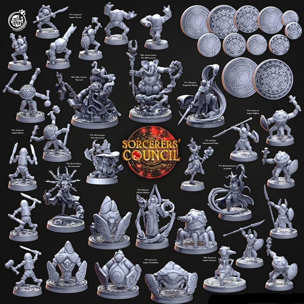 3D Printed Cast n Play Elder Seeker, Haurvat Sorcerers Council 28mm 32mm D&D (Online Only)