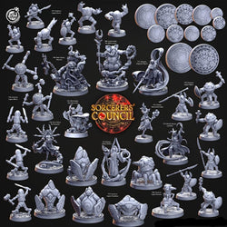 3D Printed Cast n Play Jusraa Lodos, The All-Pervasive Sorcerers Council 28mm 32mm D&D (Online Only)