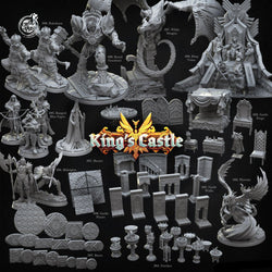 3D Printed Cast n Play Master King's Castle 28 32mm D&D (Online Only)