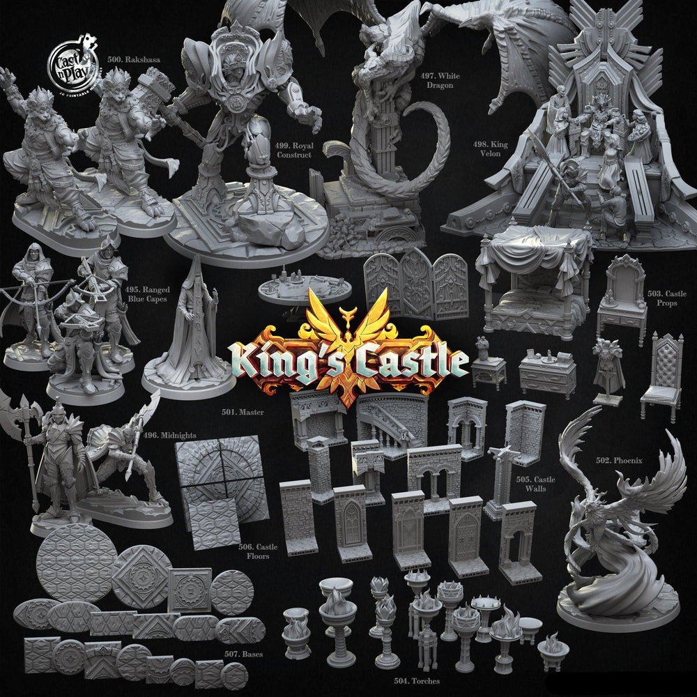 3D Printed Cast n Play Midnights 28mm 32mm D&D (Online Only)