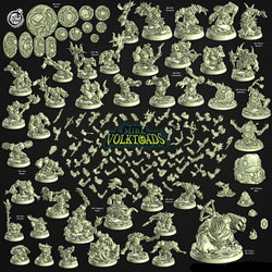 3D Printed Cast n Play Mire Bases Mire Volktoads Set 28mm 32mm D&D (Online Only)