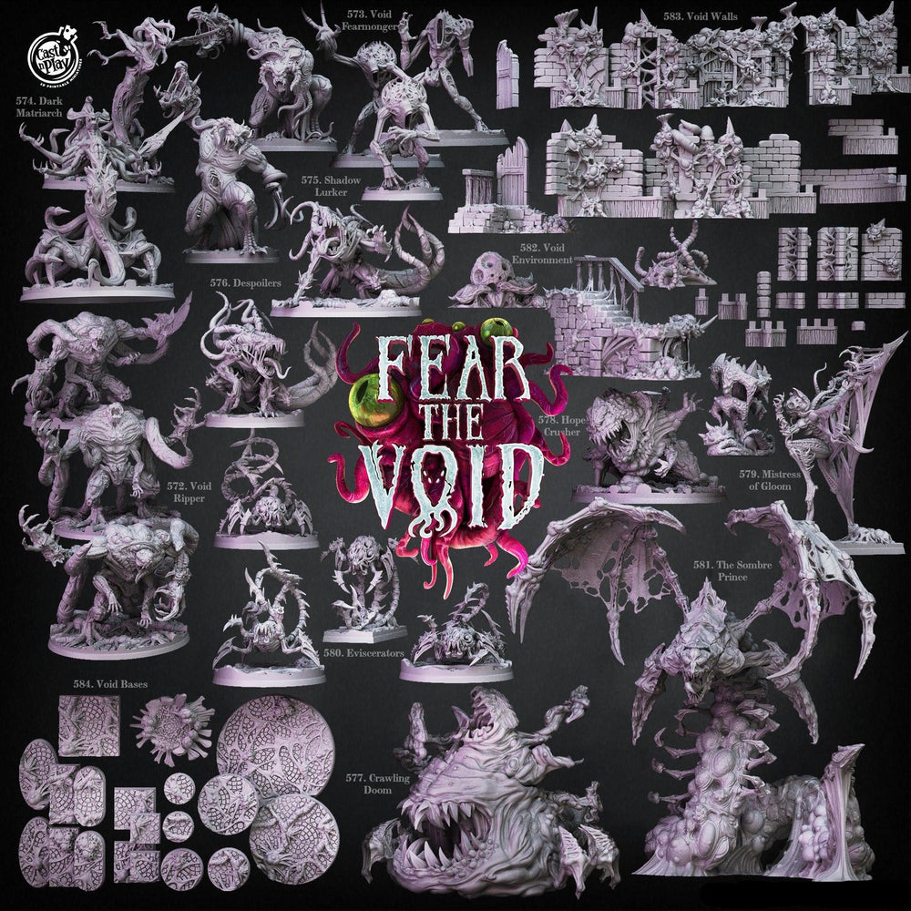 3D Printed Cast n Play Shadow Lurker Fear the Void 28mm 32mm D&D (Online Only)