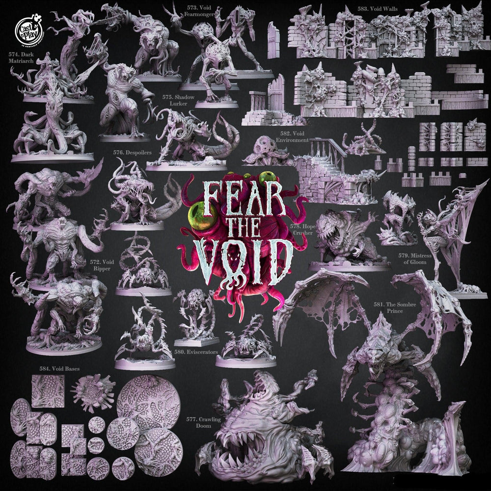 3D Printed Cast n Play Void Environment Terrain Fear the Void 28mm 32mm D&D (Online Only)