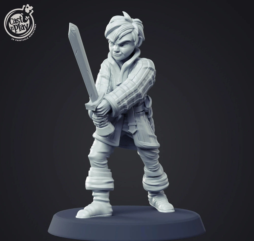 3D Printed Cast n Play Young Squire 28mm 32mm D&D (Online Only)